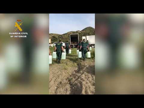 INTERVENIDO UN ALIJO DE CASI CINCO TONELADAS DE HACHÍS EN UNA CALA DE LORCA