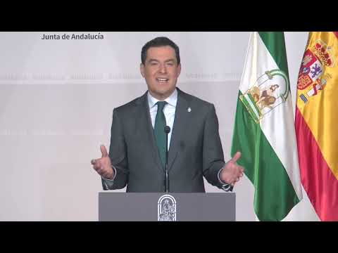 PANDEMIA: Comparecencia en directo del presidente de la Junta de Andalucía, Juanma Moreno
