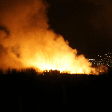 Incendio en la Vega