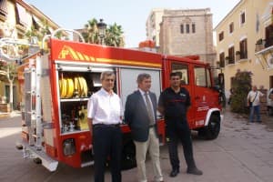 Un camión ligero para el servicio de bomberos