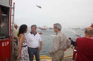 Un simulacro pone el broche de oro a las II Jornadas de Seguridad y Supervivencia en el mar