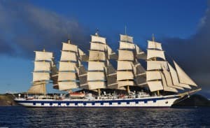 El crucero del lujo Royal Clipper atraca mañana en el Puerto de Motril