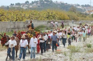 Primera romeria en honor de San Isidro de Almuñécar