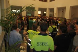 El PSOE muestra su apoyo a los trabajadores que se han manifestado esta mañana contra los recortes del PP