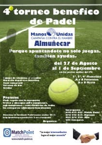 IV Torneo benefico de padel Manos Unidas Almuñécar