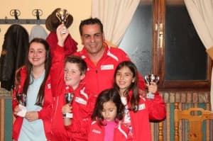 AJEDREZ: Juan Miguel Estévez Correa, Rosa Adela Lorente Serrano, Lara Eloisa Lorente Serrano, Aroa González Pintor y Remedios García Alcázar nuestros grandes campeones