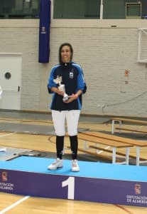 Sonia Jimenez Quesada, campeona de Andalucia de Espada M-15