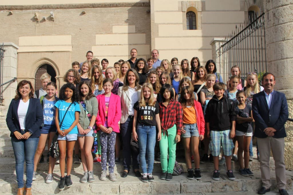 Alumnos alemanes disfrutan estos días de un intercambio en Motril