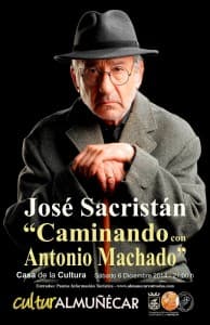 José Sacristán presenta en Almuñécar su último trabajo ‘Caminando con Machado’