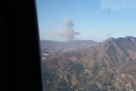 Activado Nivel 1 por incendio forestal en Almuñécar