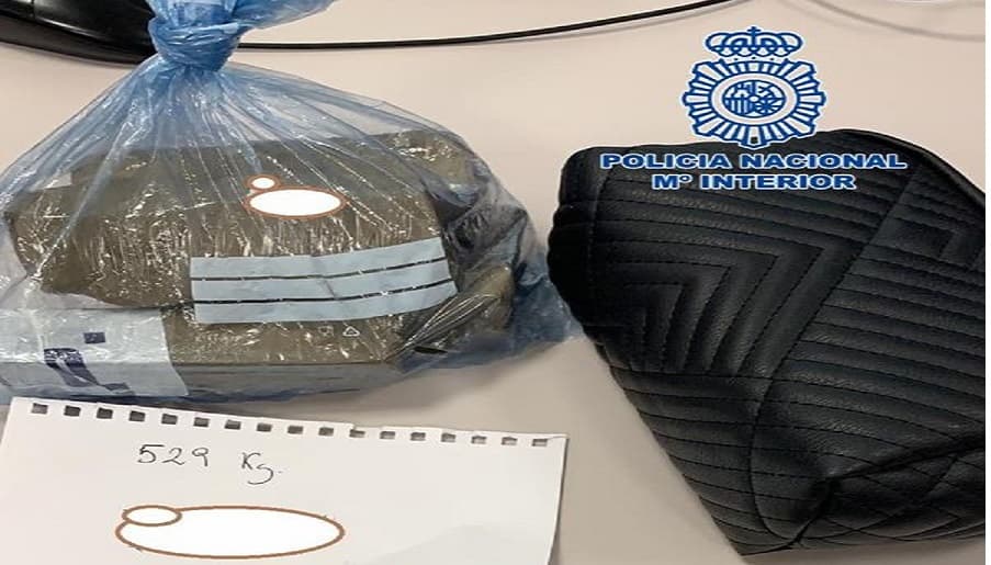 La Policía Nacional ha intervenido más de medio kilo de heroína a una pareja en un operativo contra el tráfico de estupefacientes