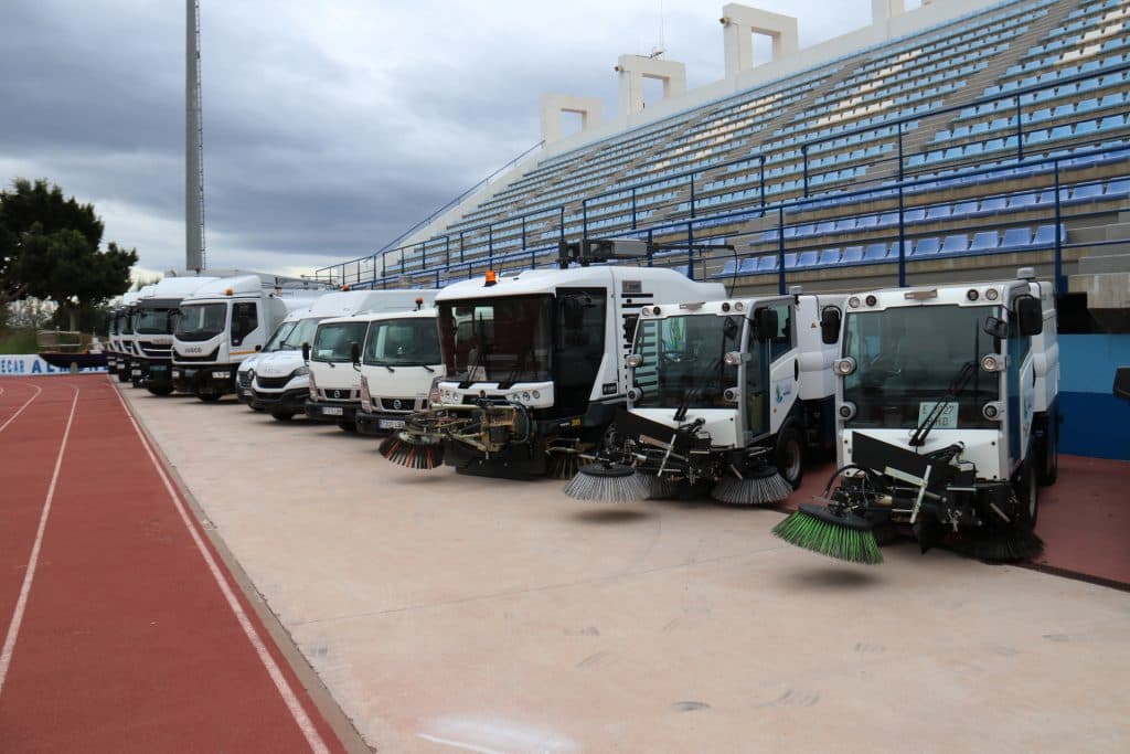 Nueva flota de vehículos para la limpieza de Almuñécar valorada en más de 5 millones de euros