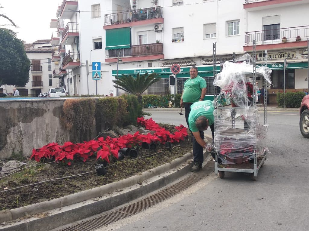 El Ayuntamiento de Salobreña adorna con pascueros diversas zonas del municipio