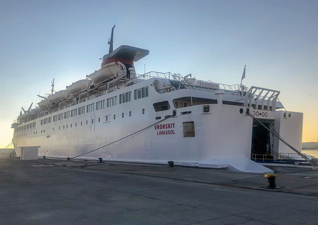 El ferry ‘Vronskiy’ navegará la ruta Melilla – Motril a partir del 9 de enero
