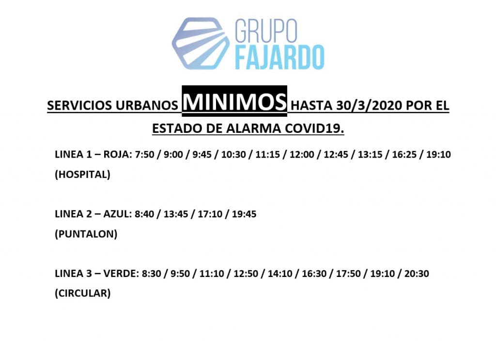 Servicios mínimos en el transporte municipal urbano de Almuñécar y La Herradura