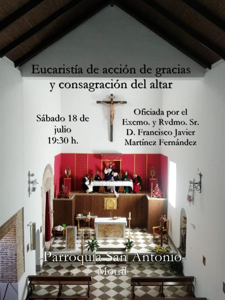 Consagración del nuevo Altar de la Parroquia de San Antonio de Padua de Motril