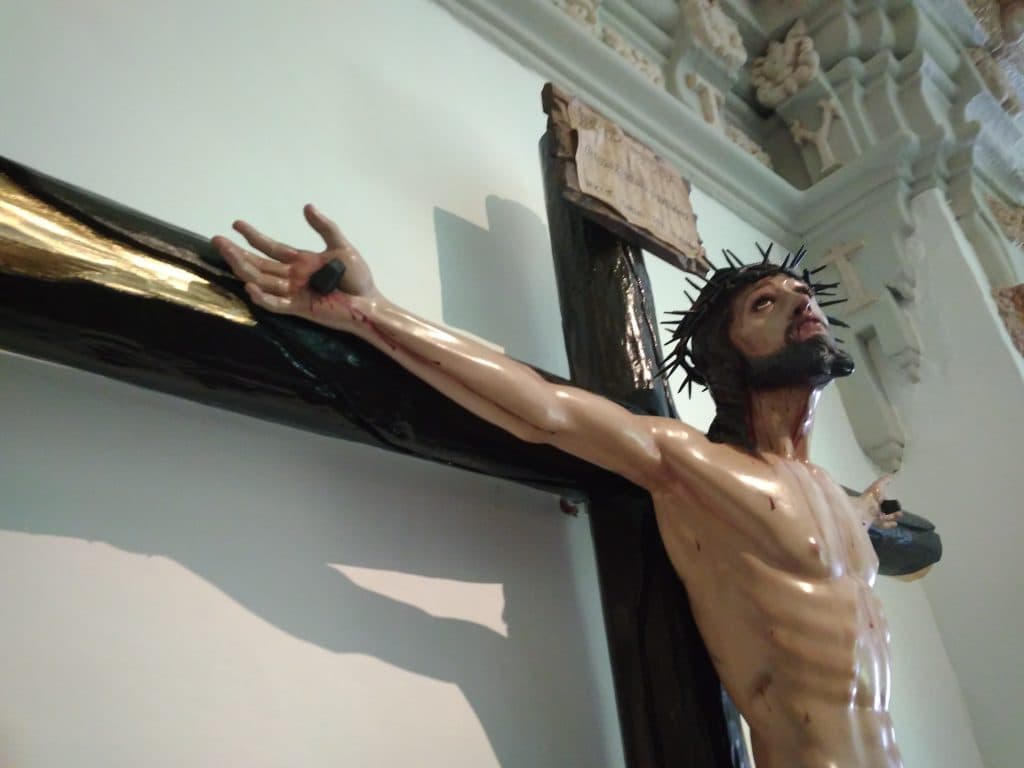 El Santísimo Cristo de la Sed es bendecido en la parroquia de las Angustias