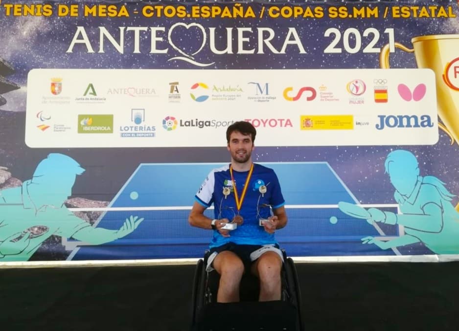 Daniel Rodríguez, plata en el Campeonato de España de Discapacidad Física en silla clase 2