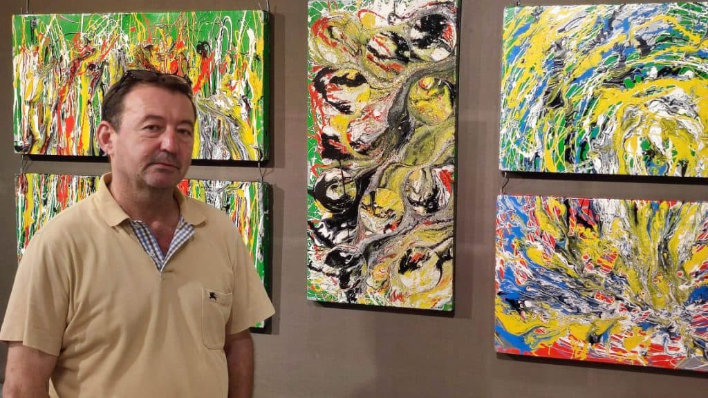 El pintor Emilio Domínguez Rubiño expone en la Casa de la Cultura de Almuñécar