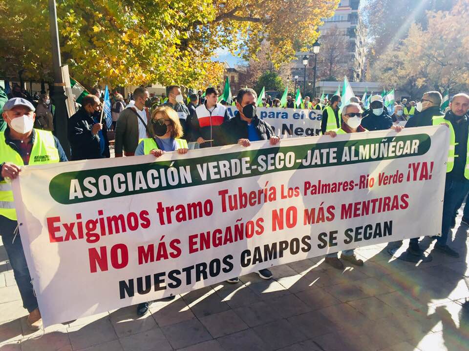 ‘Agua para el campo’: Subdelegación del Gobierno autoriza la movilización del 14-D en Almuñécar
