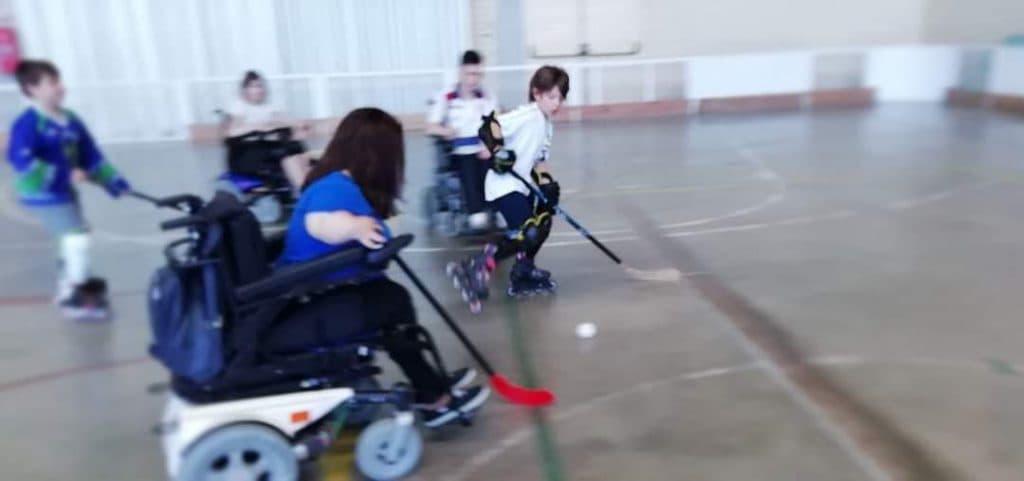 HOCKEY EN SILLA DE RUEDAS ELÉCTRICA