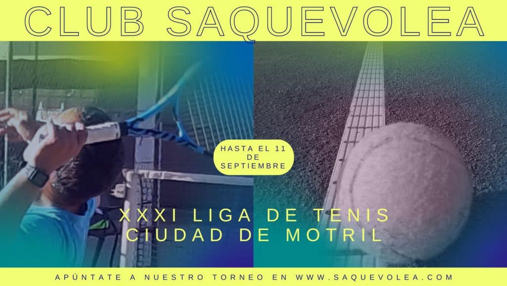 Abierto el plazo para participar en la XXXI Liga de Tenis Ciudad de Motril