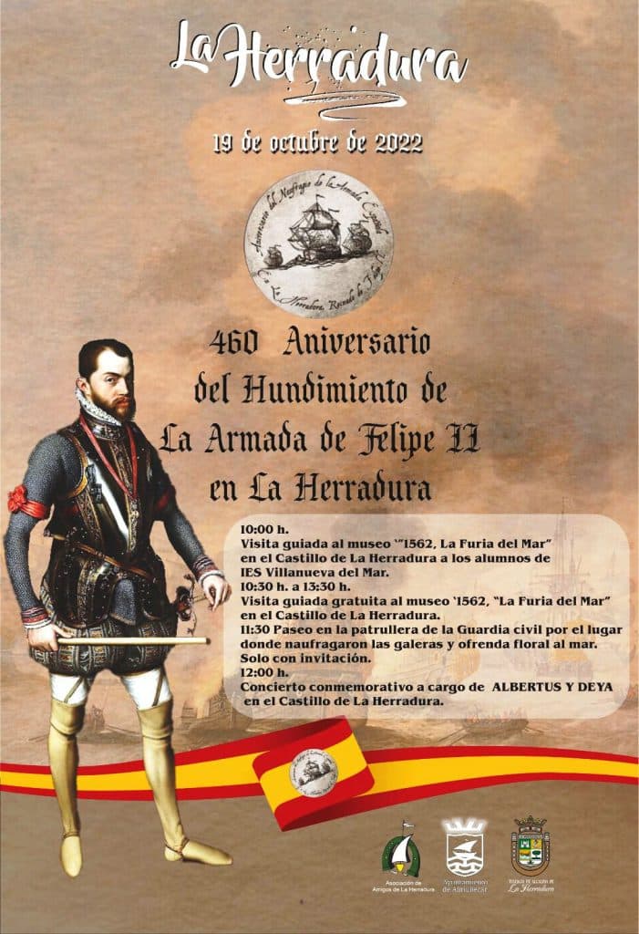 La Herradura conmemora el 460 aniversario del Naufragio de la Armada Española de Felipe II, el 19 de octubre