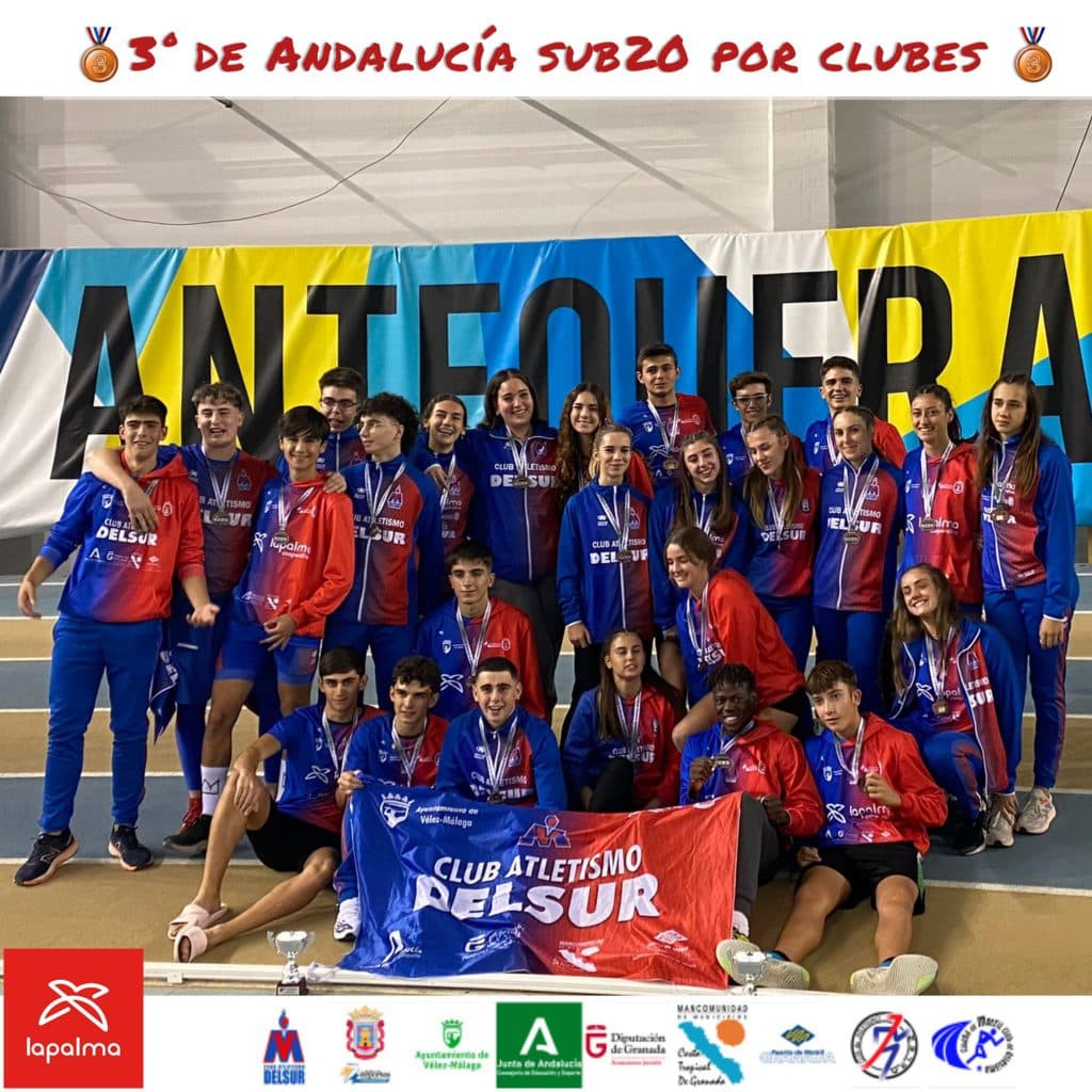 El Club atletismo Delsur – Cooperativa La Palma, 3º de Andalucía Sub-20 por equipos