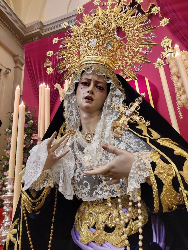 BENDECIDA LA NUEVA IMAGEN DE MARIA SANTISIMA DEL MAYOR DOLOR