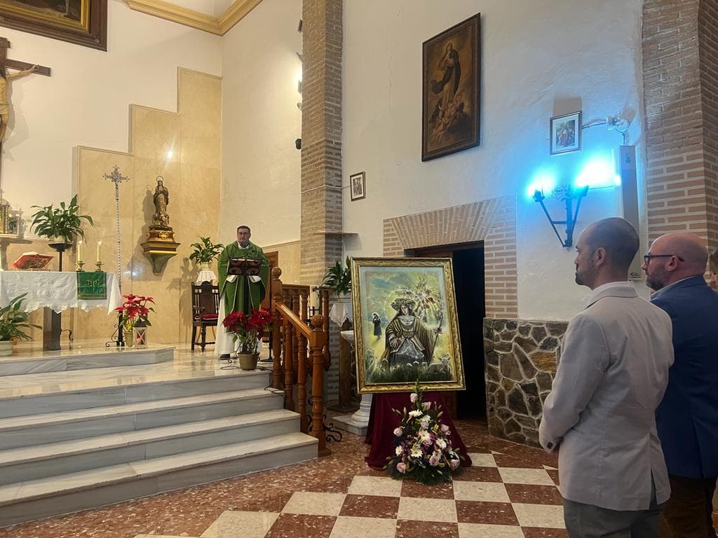 CAPUCHINOS BENDICE EL CUADRO DEL 275 ANIVERSARIO DE LA LLEGADA DE LA DIVINA PASTORA A MOTRIL