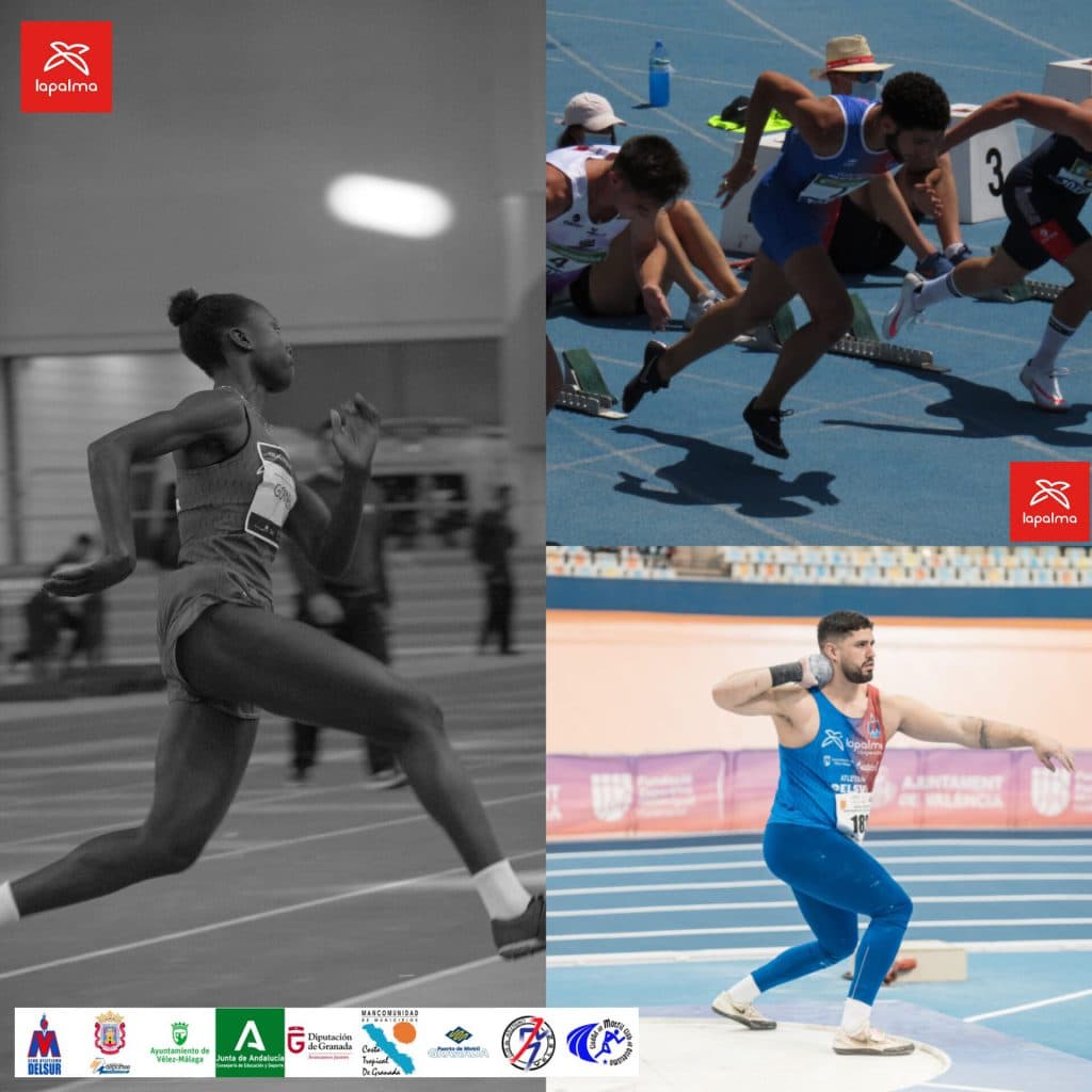 3 atletas de Club Atletismo Delsur – Cooperativa La Palma en el español absoluto de pista cubierta