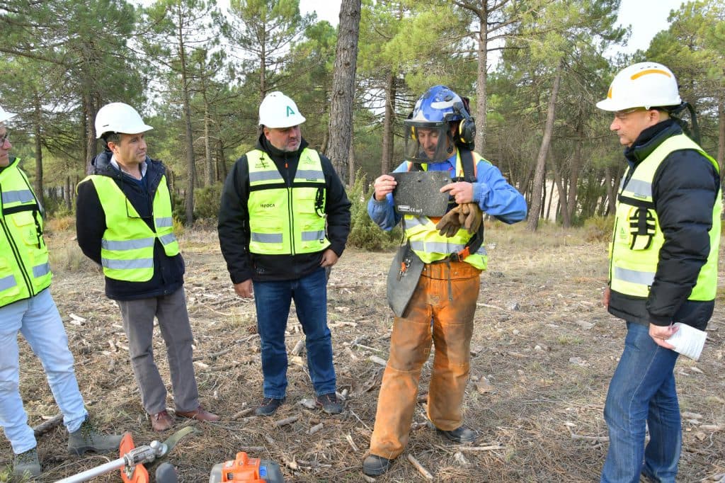 La Junta intensifica los tratamientos preventivos frente a los incendios forestales en quince municipios de la provincia