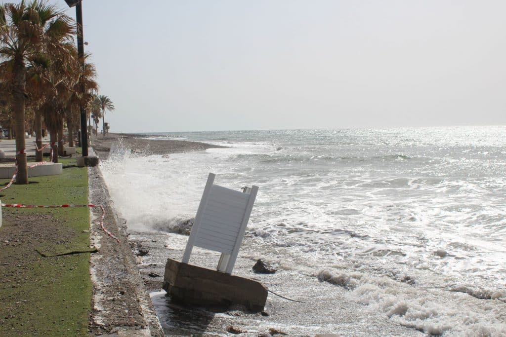 El Gobierno aprueba más de un millón de euros para la reparación de daños en las playas de Albuñol, Sorvilán, Rubite y Almuñécar causados por el temporal de febrero