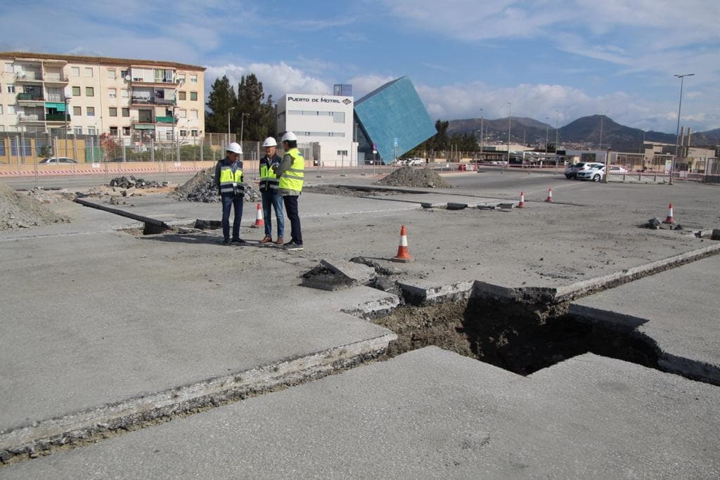 El proyecto de la futura nave de inspección de vehículos del Puerto de Motril entra en la fase de hormigonado y cimentación