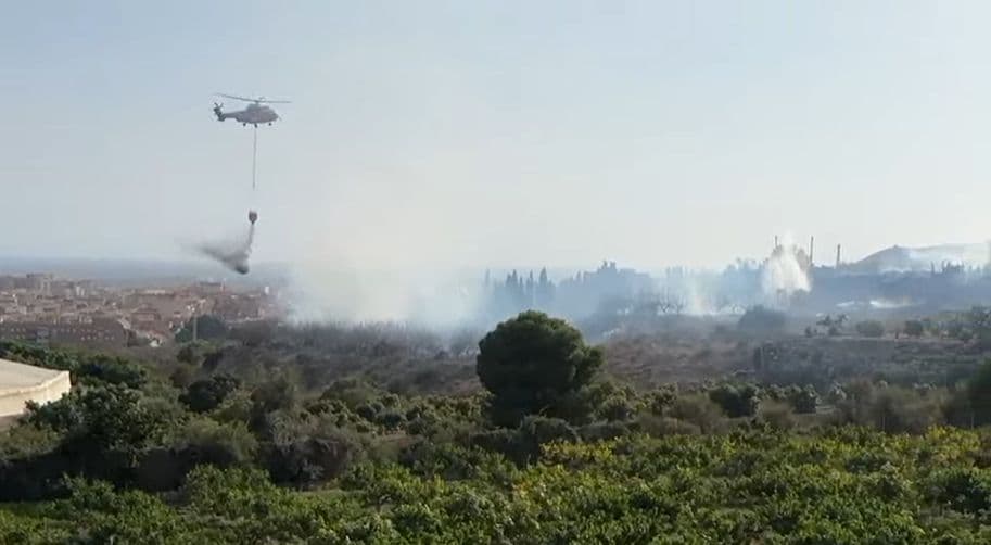 Incendio forestal en la zona de las Vaquerías de Motril