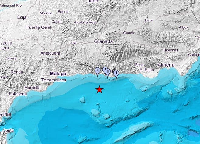 Un terremoto de magnitud 2,7 con epicentro en el mar de Alborán, hace temblar la tierra en municipios de la Costa Tropical