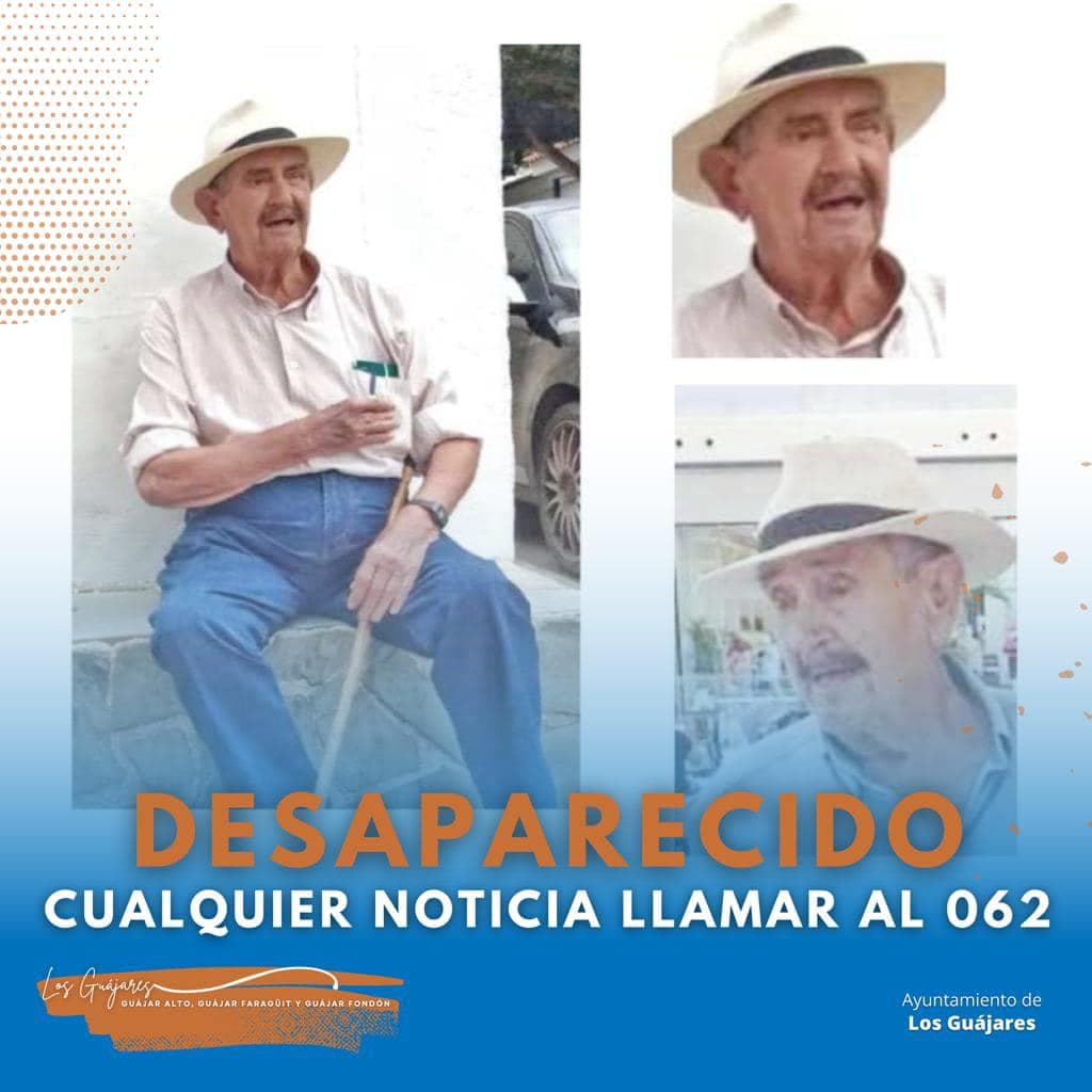 Por quinto día consecutivo sigue la búsqueda de Abelardo Alcántara, vecino de Los Guájares