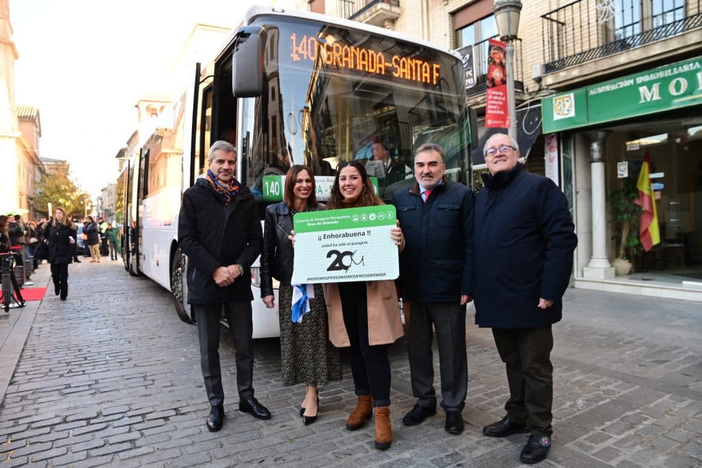 El Consorcio de Transportes de Granada supera la cifra récord de 20 millones de viajeros en 2023