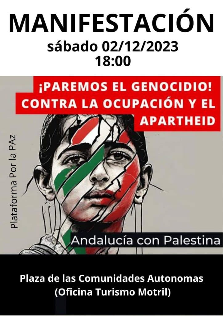 La Plataforma por la Paz Costa de Granada sale en manifestación este sábado 2 de diciembre