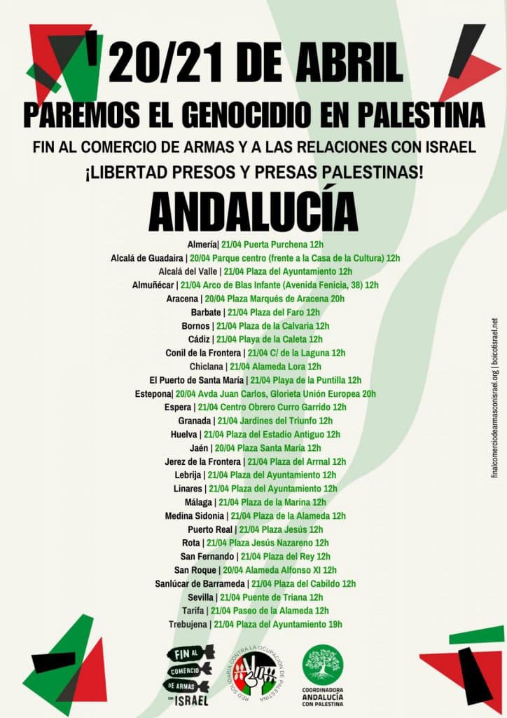 El mundo de la cultura andaluza se vuelca con Palestina