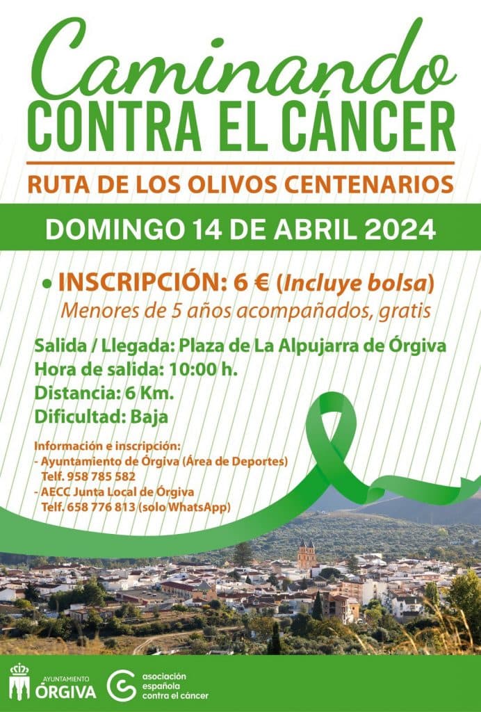 Órgiva caminará contra el cáncer en su marcha solidaria