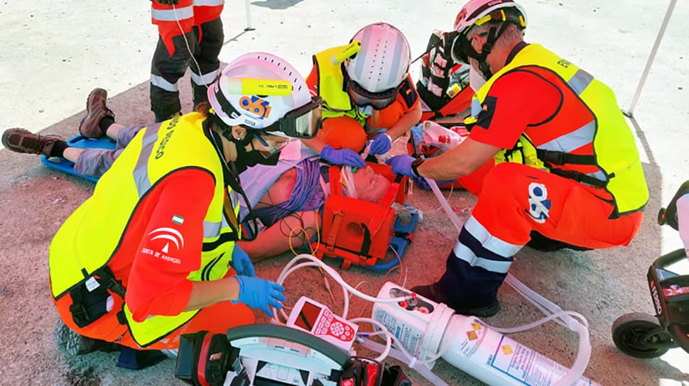 Dos fallecidos y un herido grave en un accidente de tráfico en Alcalá de los Gazules