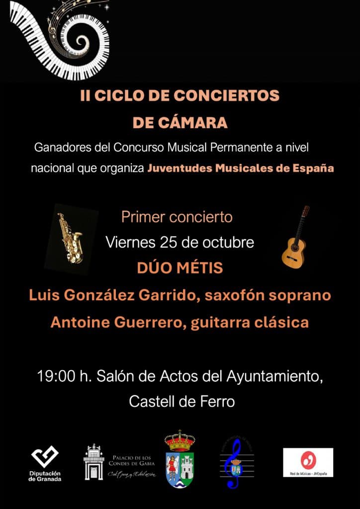 Gualchos-Castell de Ferro acoge el segundo ciclo de conciertos de cámara con intérpretes de primer nivel