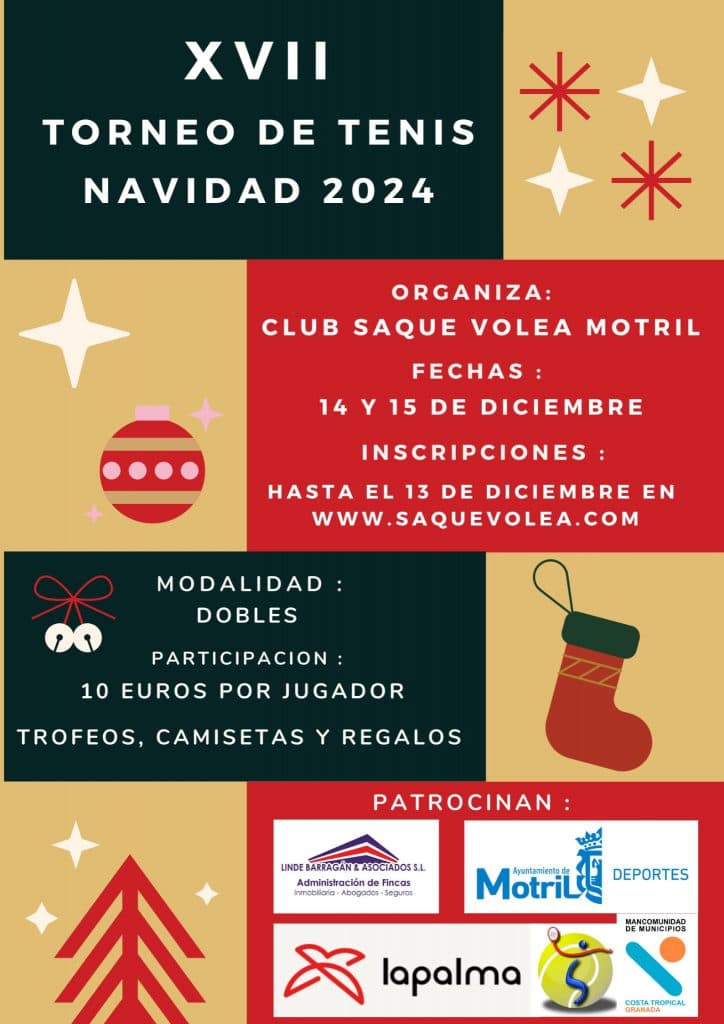 XVII edición del Torneo de Navidad del Club Tenis Saque Volea Motril