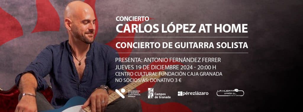El Ateneo de Motril cierra 2024 con el concierto de guitarra ‘Carlos López At Home’