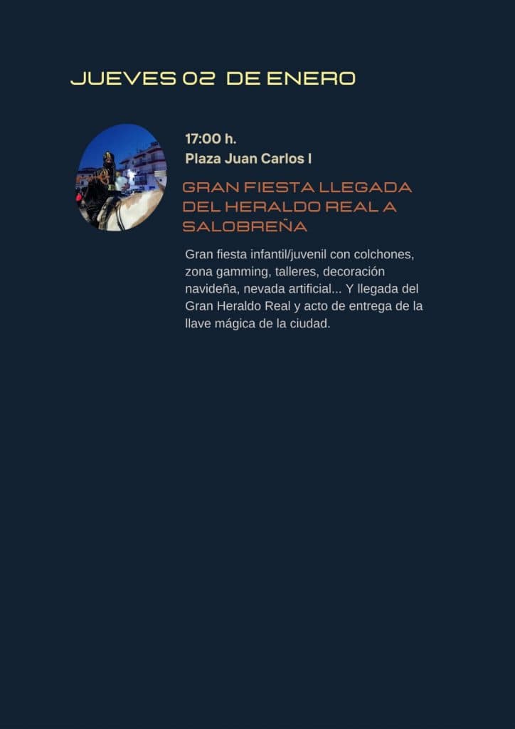 El Heraldo Real llega a Salobreña con una gran fiesta para toda la familia