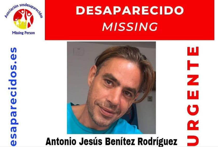 Antonio Jesús Benítez Rodríguez, desaparecido en Salobreña