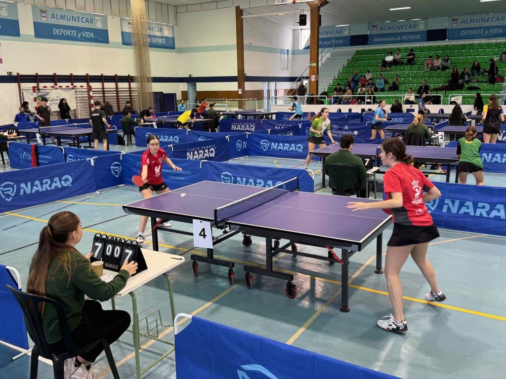 Más de 250 deportistas se dan cita en Almuñécar en el Circuito Andaluz y los Trials clasificatorios de tenis de mesa