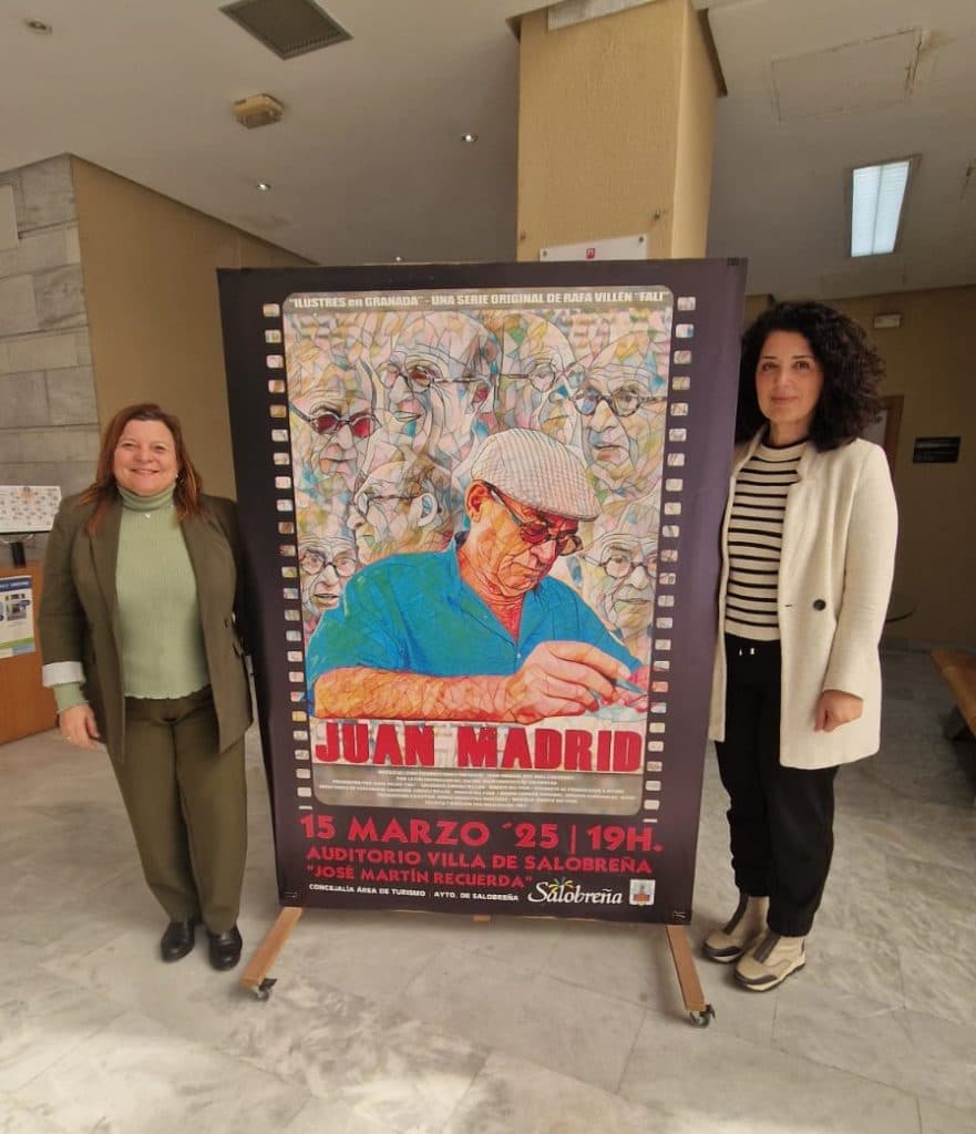 Juan Madrid inaugura en Salobreña la serie de Rafa Villén, “Ilustres en Granada”