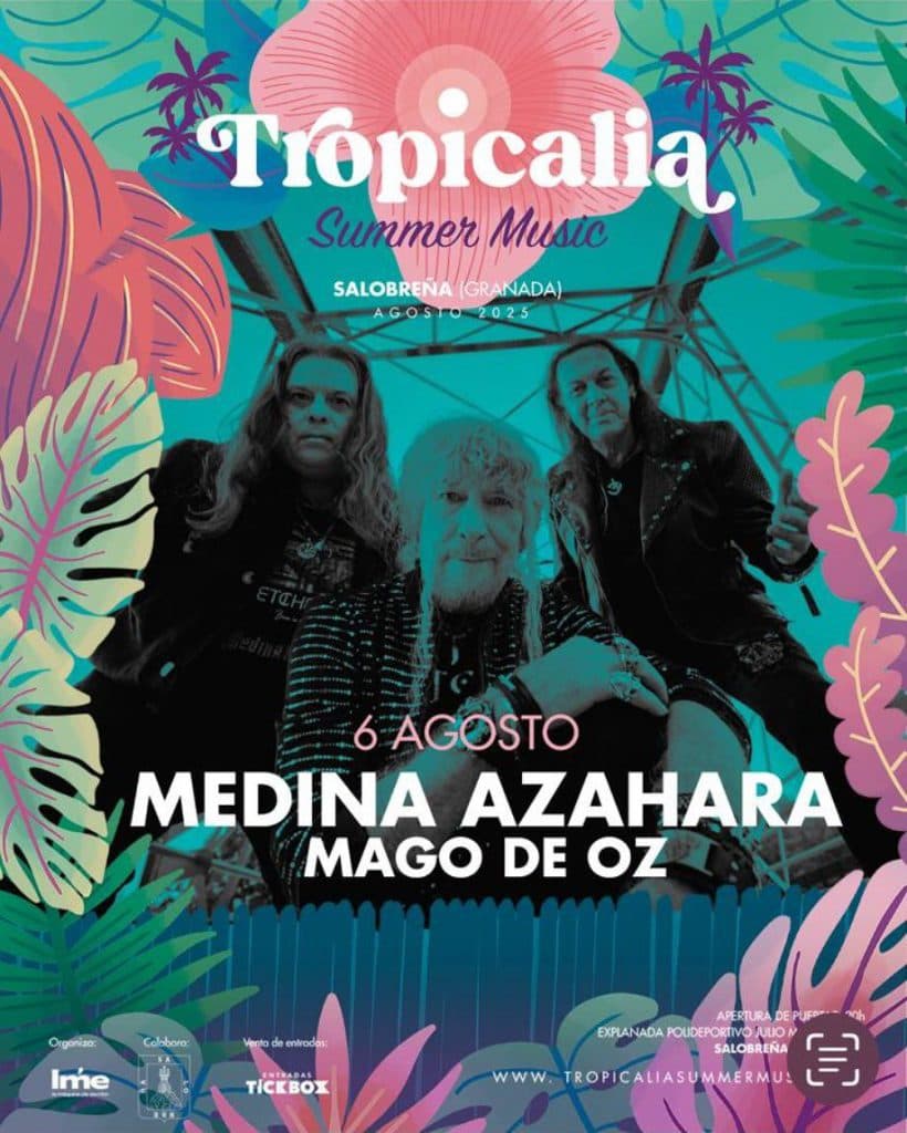 Tropicalia Summer Music 2025: Medina Azahara y Mago de Oz se suman al cartel de la cuarta edición